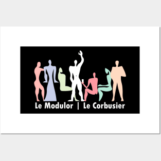 Le Corbusier Modulor Pastel Party Posters and Art